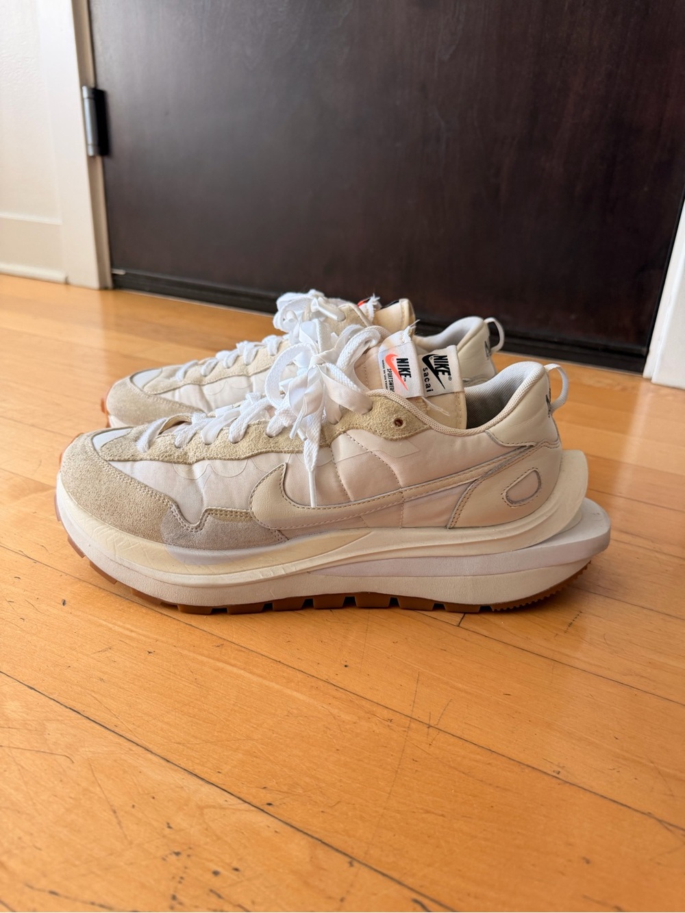 Nike Sacai Vaporwaffle Mens 13 White Sneakers